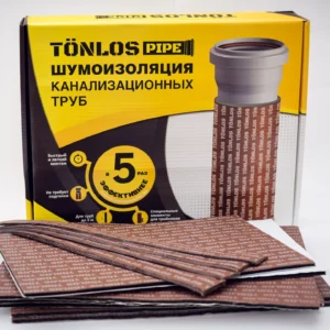 TONLOS PIPE — материал для шумоизоляции канализационных труб. На трубу 2,9 м