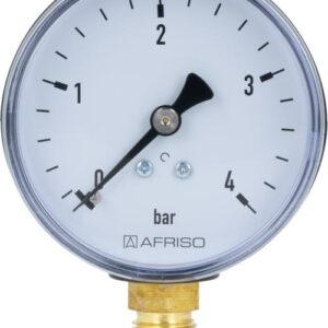 Манометр RF 63, fi63 мм, 0÷4 бар, НР1/4″, rad, кл. 2,5
