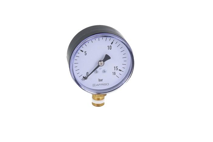 Манометр RF 63, fi63 мм, 0÷16 бар, НР1/4″, rad, кл. 2,5 Манометр RF 63, fi63 мм, 0÷16 бар, НР1/4″, rad, кл. 2,5
